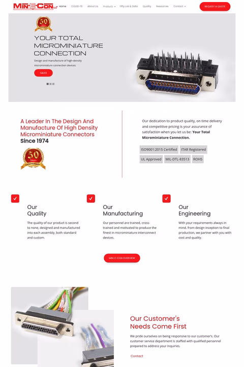 Min-E-Con Homepage 1440px