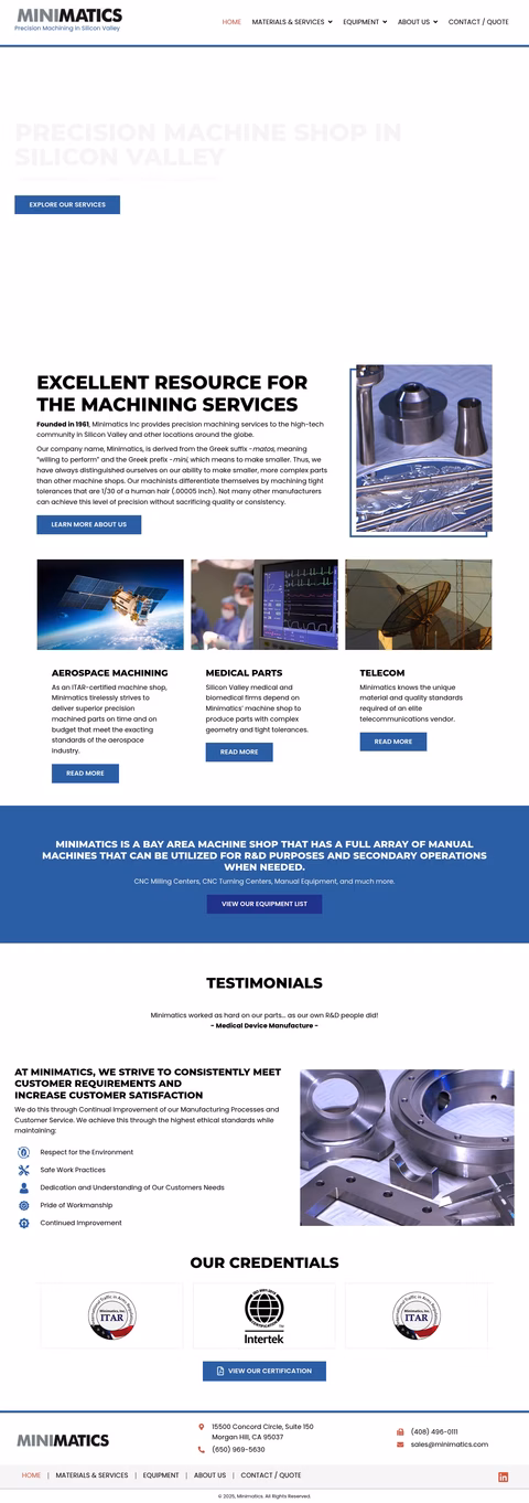 Minimatics Homepage 1440px