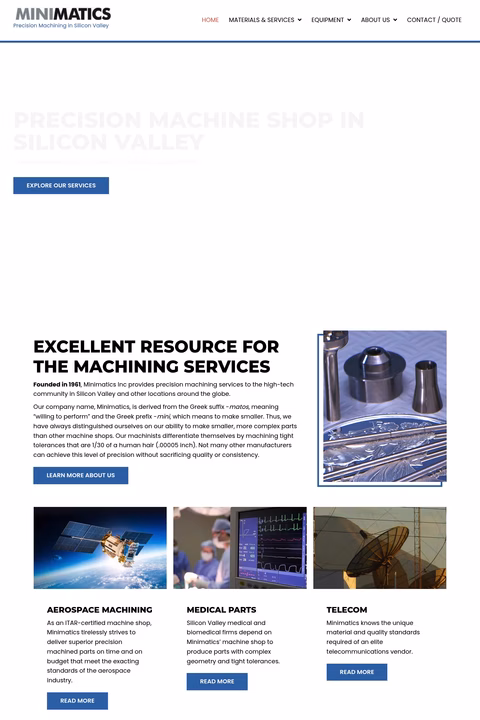 Minimatics Homepage 1440px