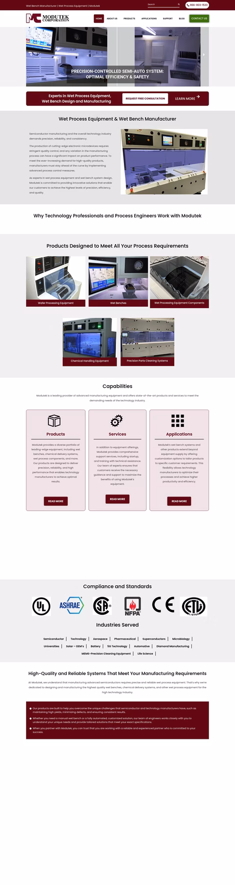 Modutek-Corporation Homepage 1440px