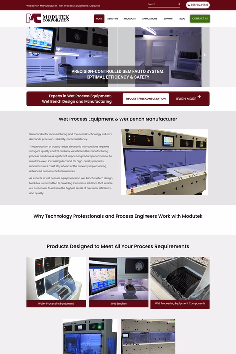 Modutek-Corporation Homepage 1440px