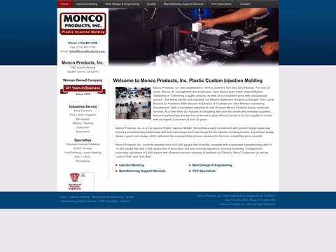 Monco-Products Homepage 1440px