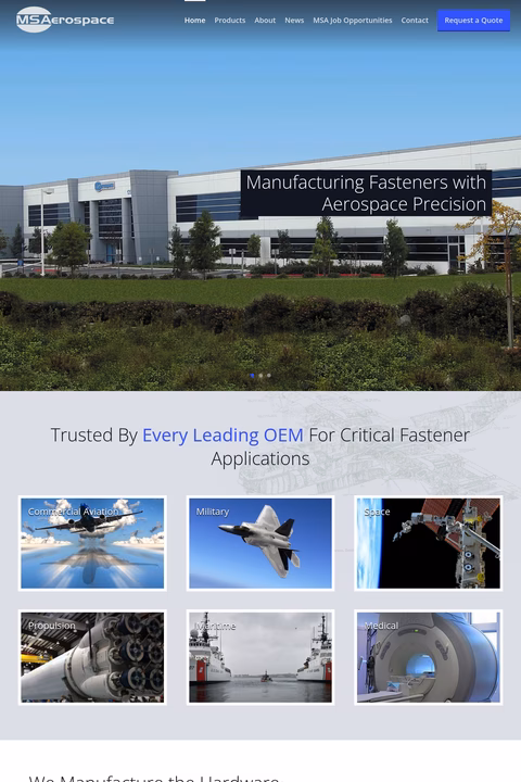 Ms-Aerospace Homepage 1440px