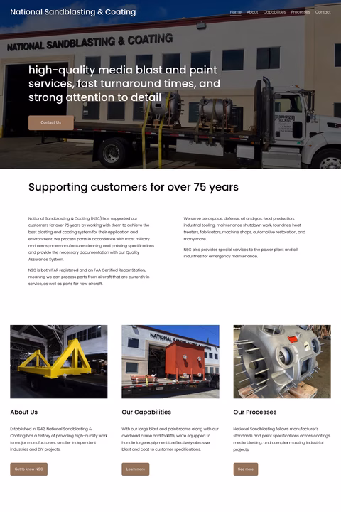 National-Sandblasting-Company Homepage 1440px