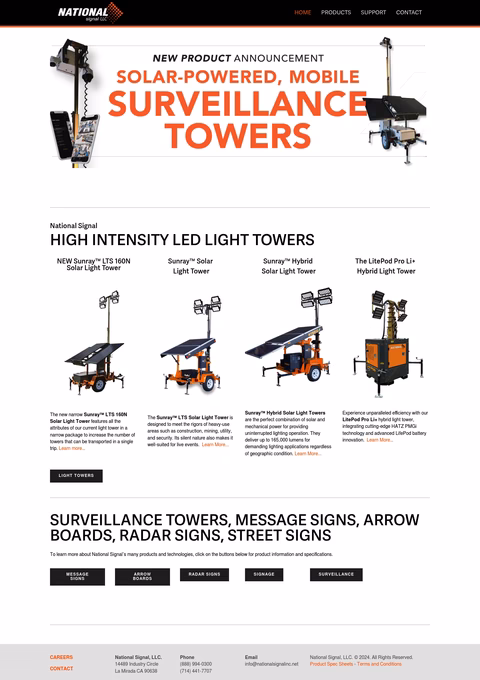 National-Signal-Inc Homepage 1440px