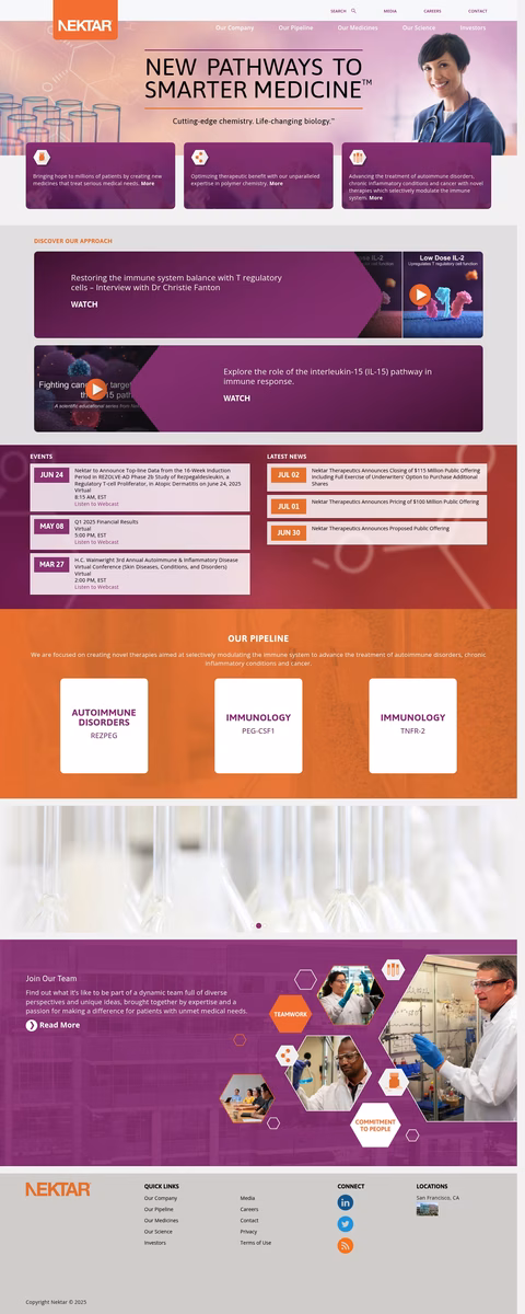 Nektar-Therapeutics Homepage 1440px