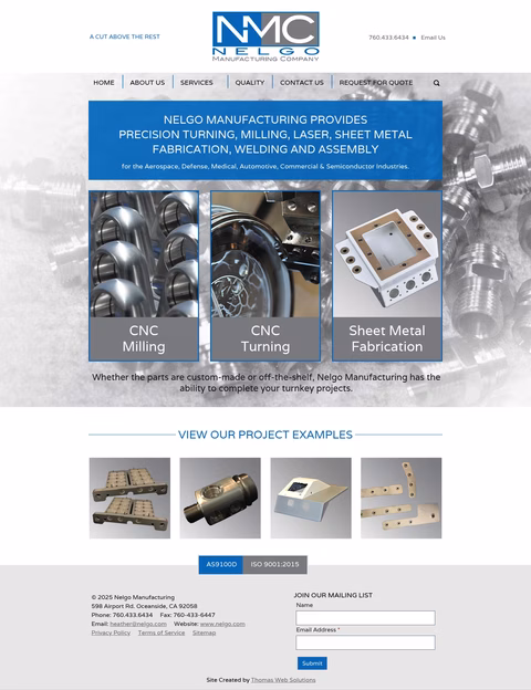 Nelgo-Manufacturing Homepage 1440px