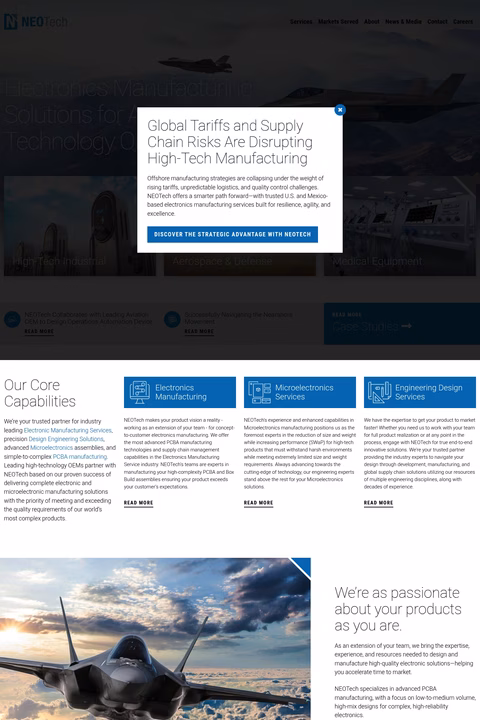 Neotech Homepage 1440px