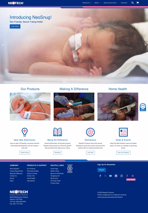 Neotech-Products Homepage 1440px