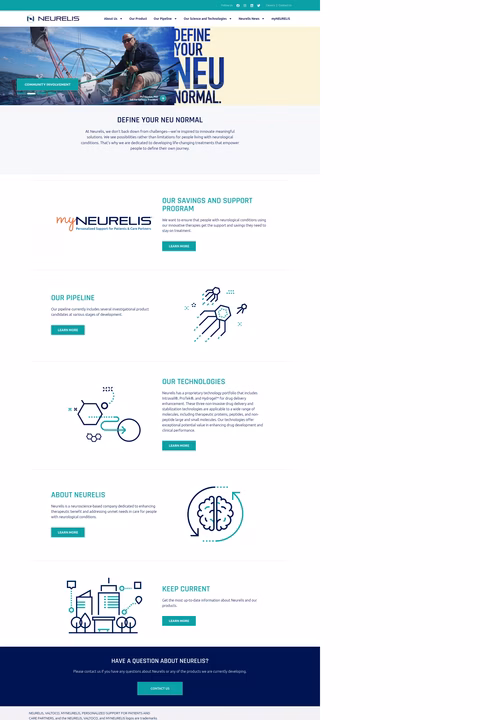 Neurelis Homepage 1440px