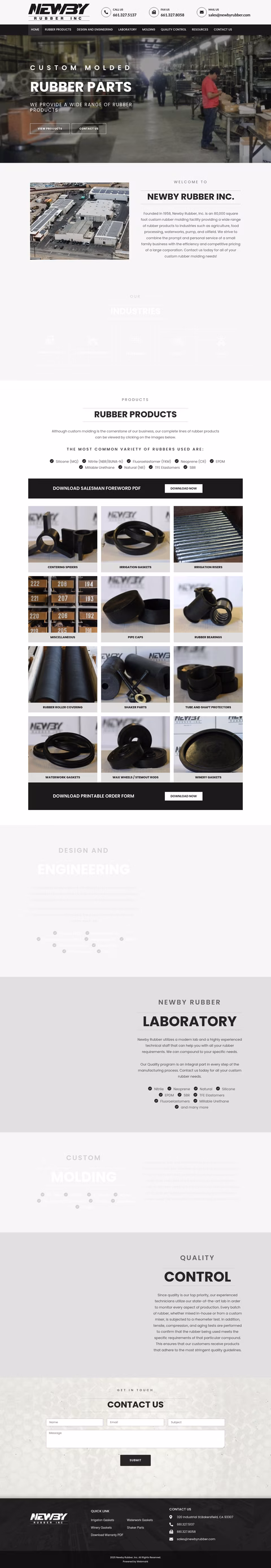 Newby-Rubber Homepage 1440px