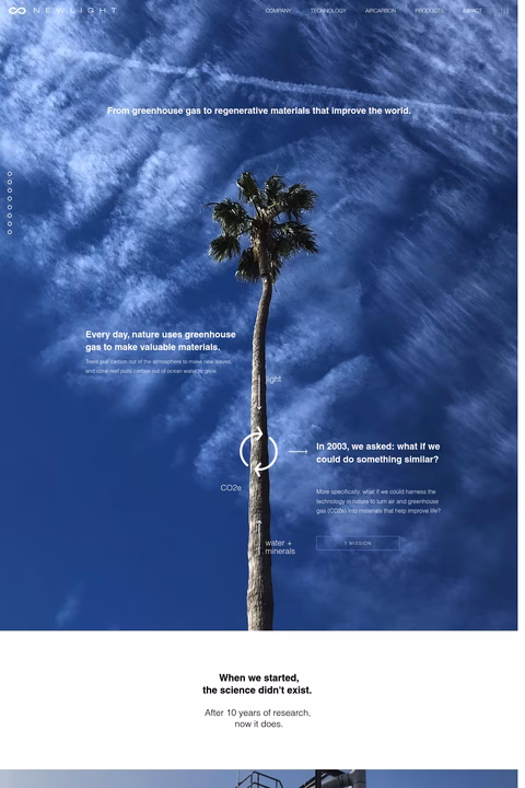 Newlight-Technologies Homepage 1440px