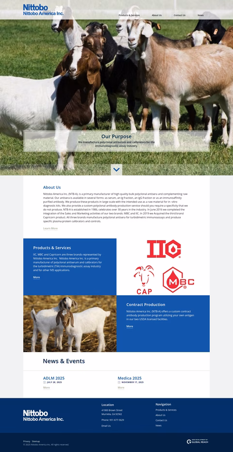 Nittobo-America Homepage 1440px