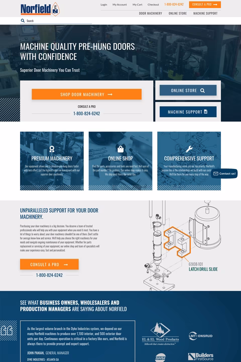 Norfield-Manufacturing-Co Homepage 1440px