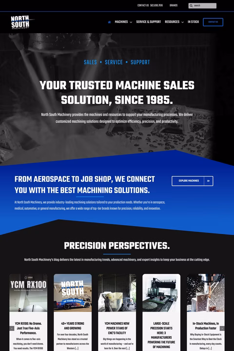 North-South-Machinery Homepage 1440px