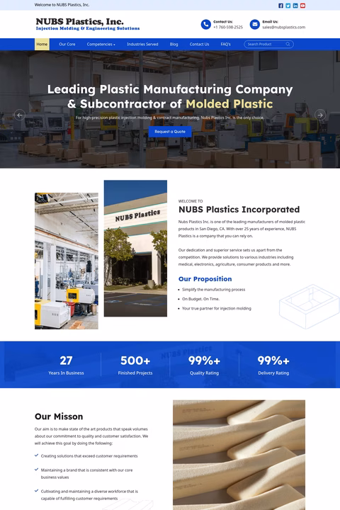 Nubs-Plastics Homepage 1440px