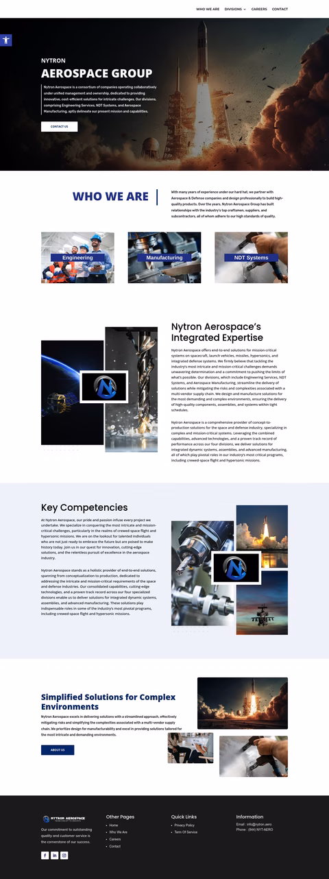 Nytron-Aerospace Homepage 1440px