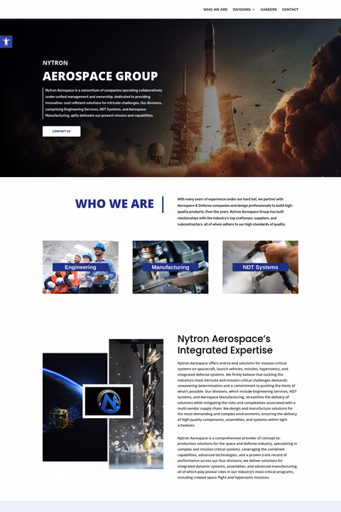 Nytron-Aerospace Homepage 1440px