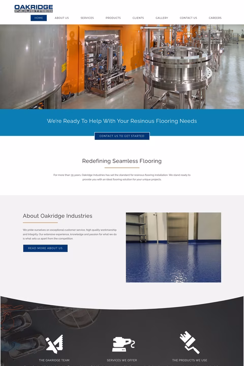 Oak-Ridge-Industries Homepage 1440px