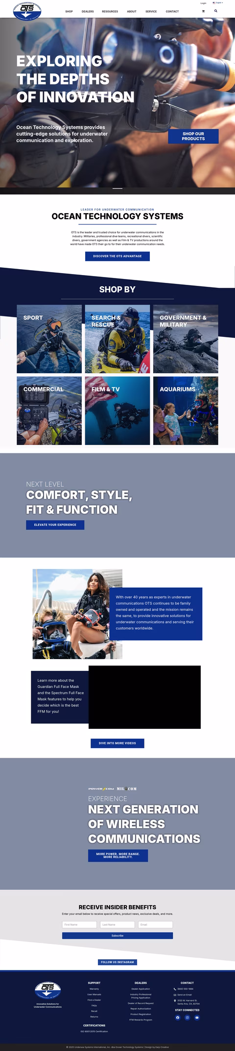 Ocean-Technology-Systems Homepage 1440px