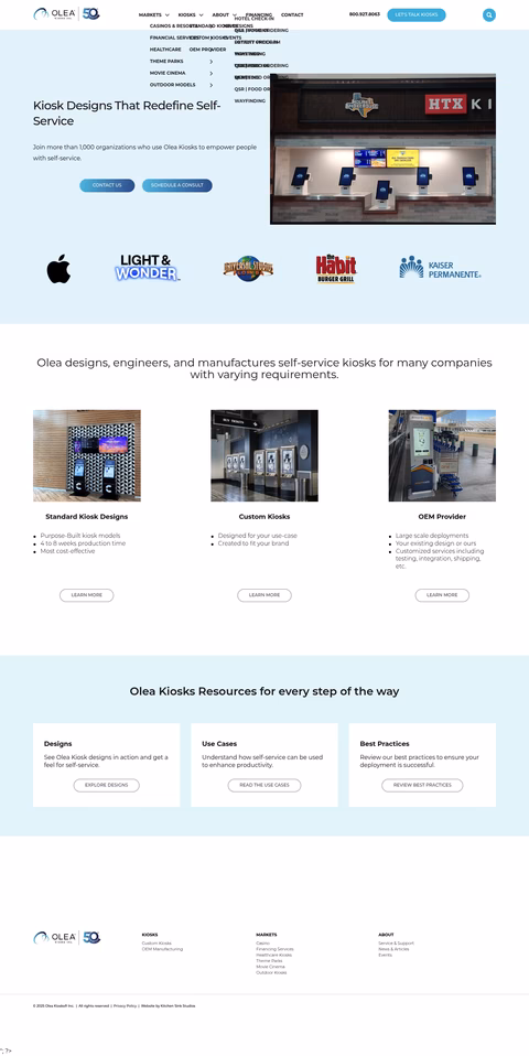 Olea-Kiosks Homepage 1440px