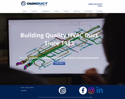Omni-Duct-Systems Homepage 1440px