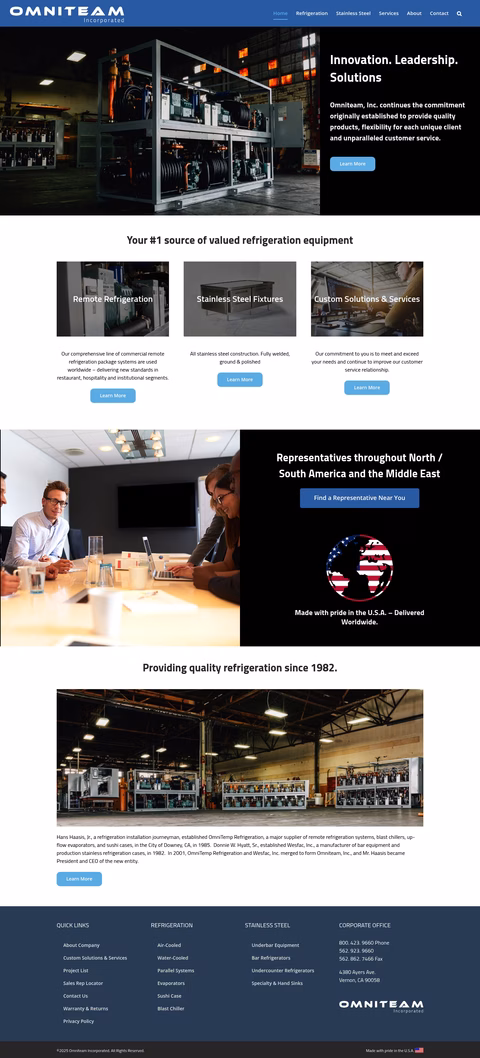 Omni-Team-Inc Homepage 1440px