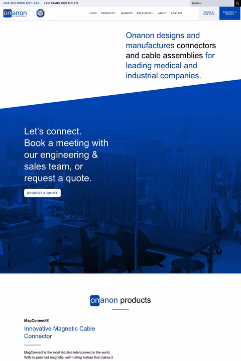 Onanon Homepage 1440px