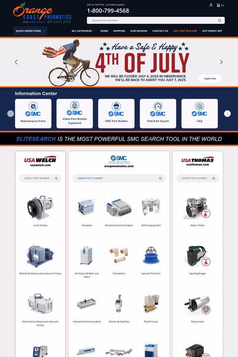 Orange-Coast-Pneumatics Homepage 1440px