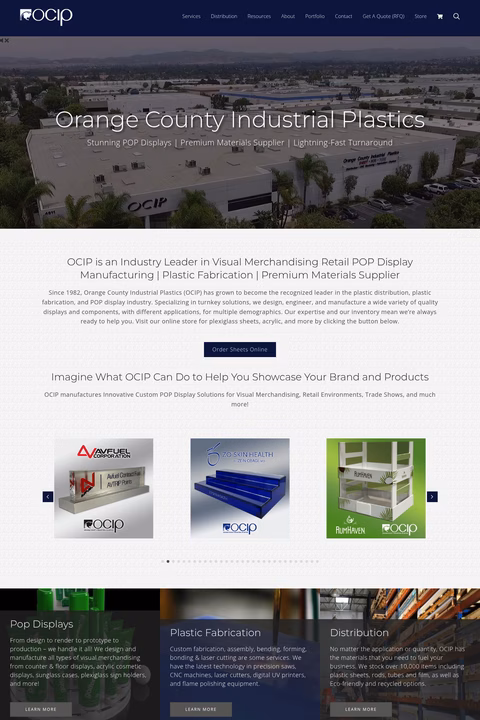 Orange-County-Industrial-Plastics Homepage 1440px