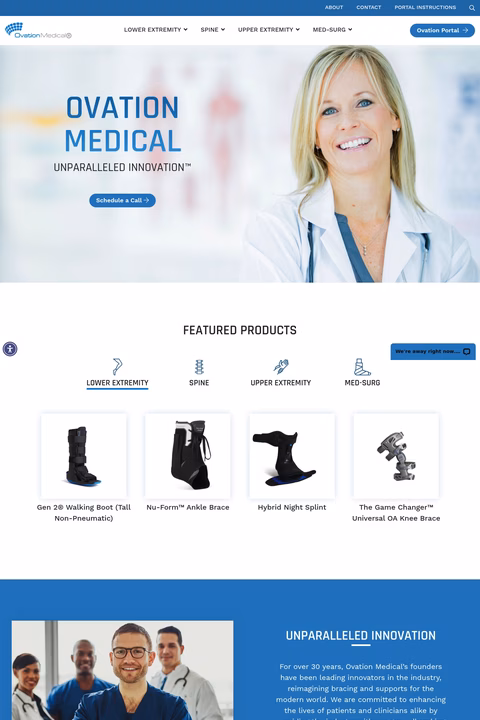 Ovation-Medical Homepage 1440px
