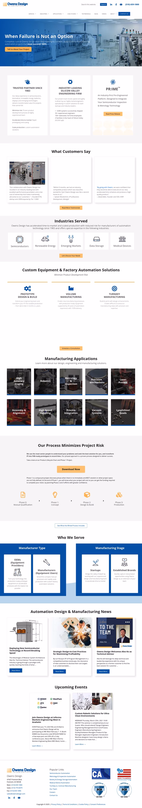 Owens-Design Homepage 1440px