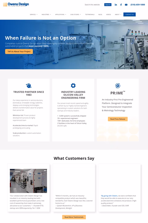 Owens-Design Homepage 1440px