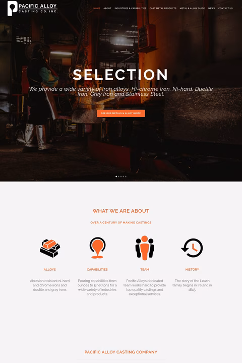 Pacific-Alloy-Castings Homepage 1440px