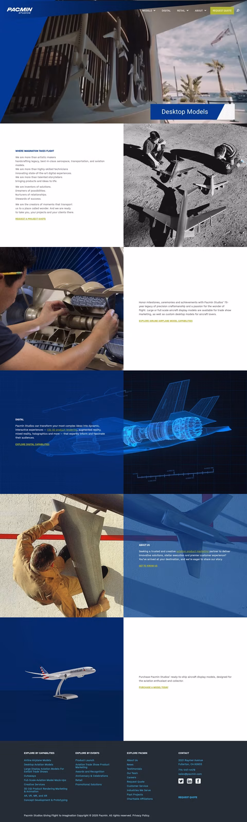 Pacific-Miniatures Homepage 1440px