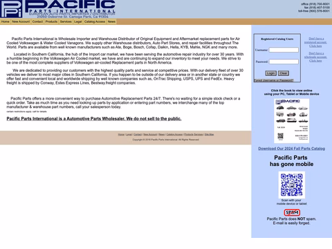 Pacific-Parts-International Homepage 1440px