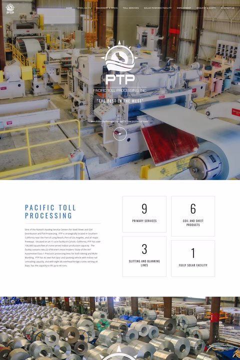 Pacific-Toll-Processing Homepage 1440px