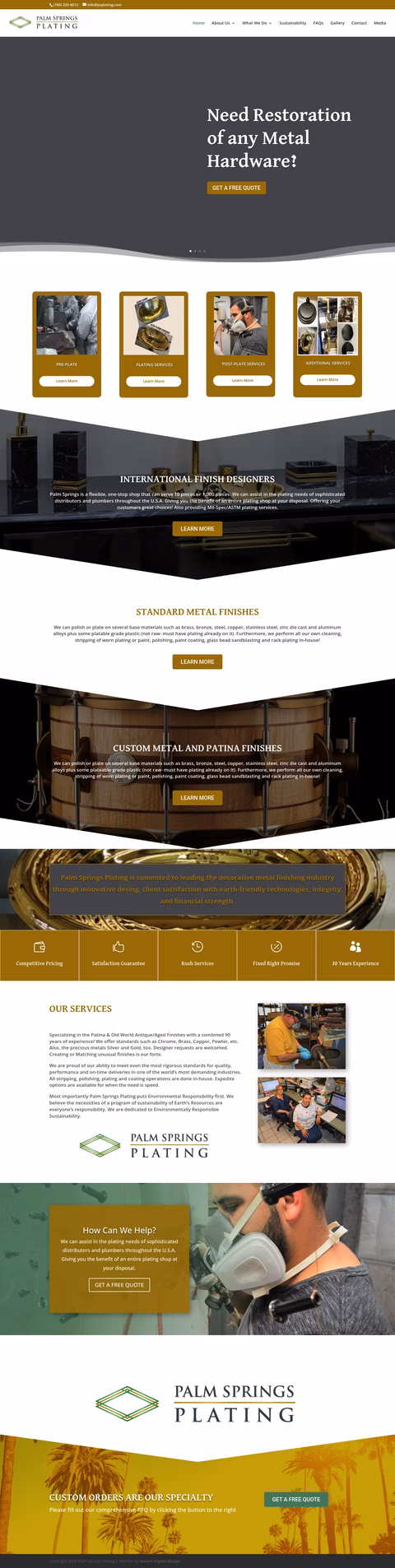 Palm-Springs-Plating Homepage 1440px