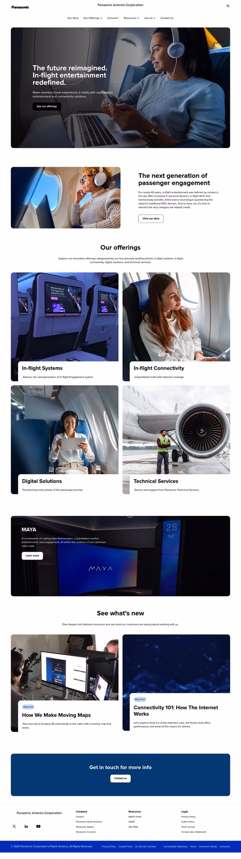Panasonic-Avionics Homepage 1440px