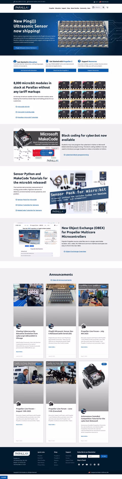 Parallax-Inc Homepage 1440px