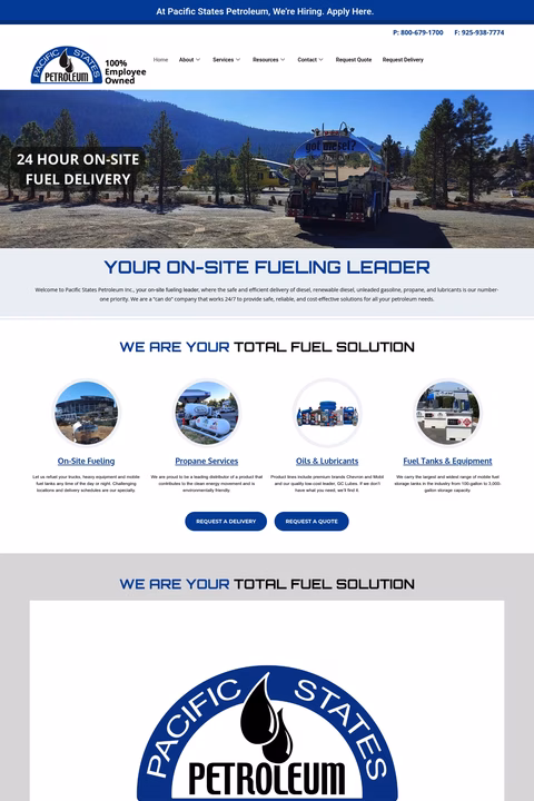 Pacific-States-Petroleum Homepage 1440px