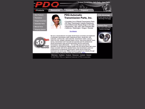 Pdq-Automatic-Transmission-Parts Homepage 1440px