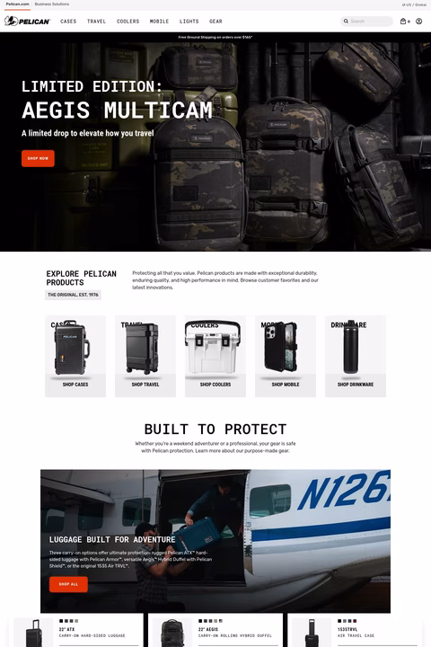 Pelican-Products Homepage 1440px