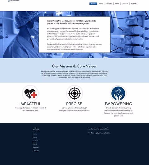 Perceptive-Medical Homepage 1440px