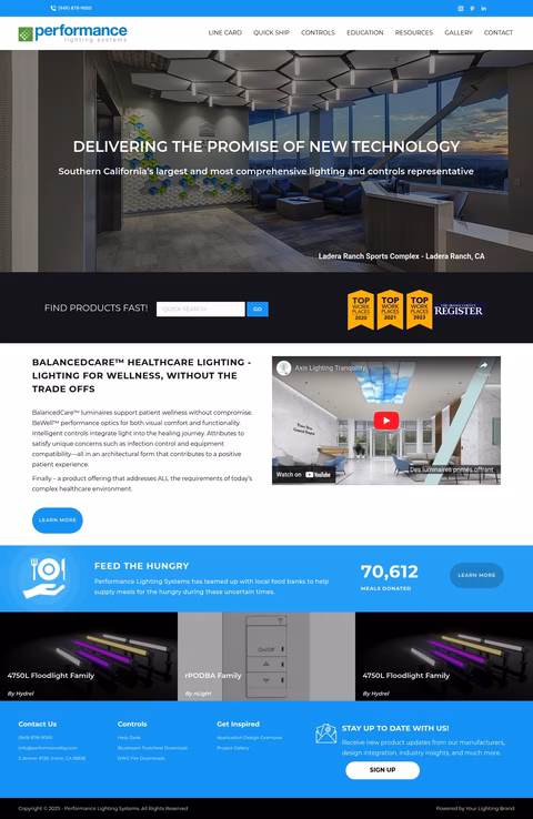Performance-Lighting-Systems Homepage 1440px
