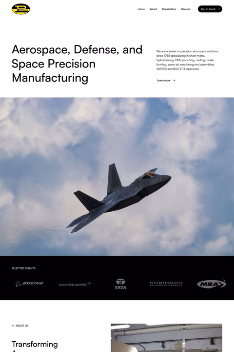 Pervan-Industries Homepage 1440px