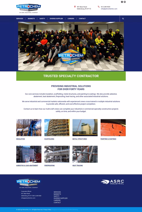 Petrochem-Industries Homepage 1440px