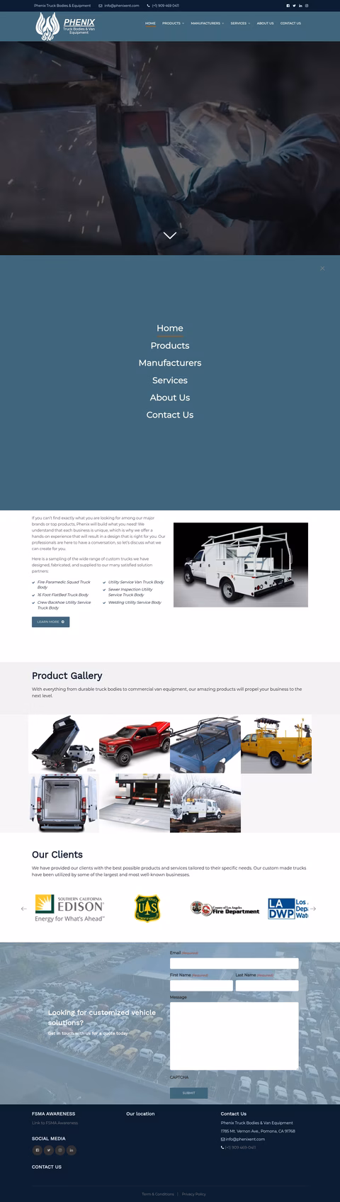 Phenix-Enterprises Homepage 1440px