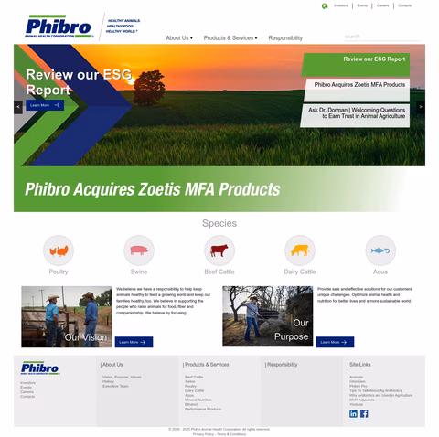 Phibro-Animal-Health-Corporation Homepage 1440px