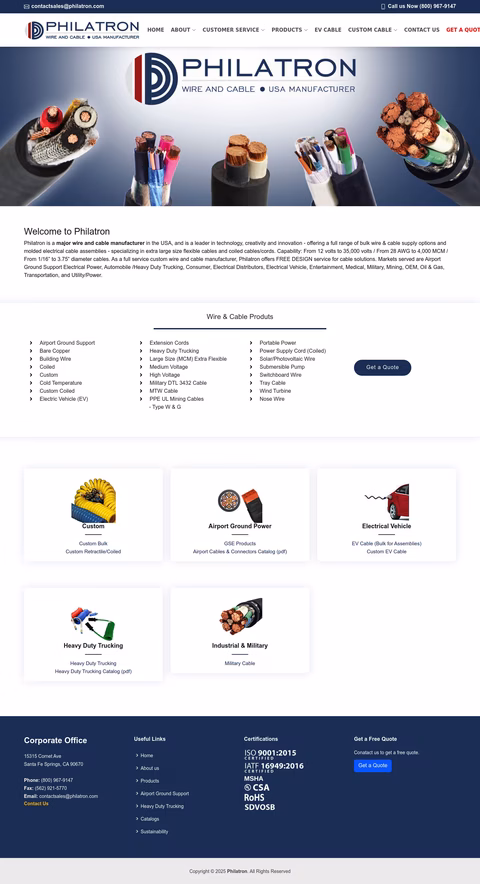 Philatron Homepage 1440px